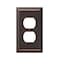 Amerelle Wall Plate, Number of Gangs: 1 Steel, Aged Bronze Finish, Bronze 163DDB - alternate 1